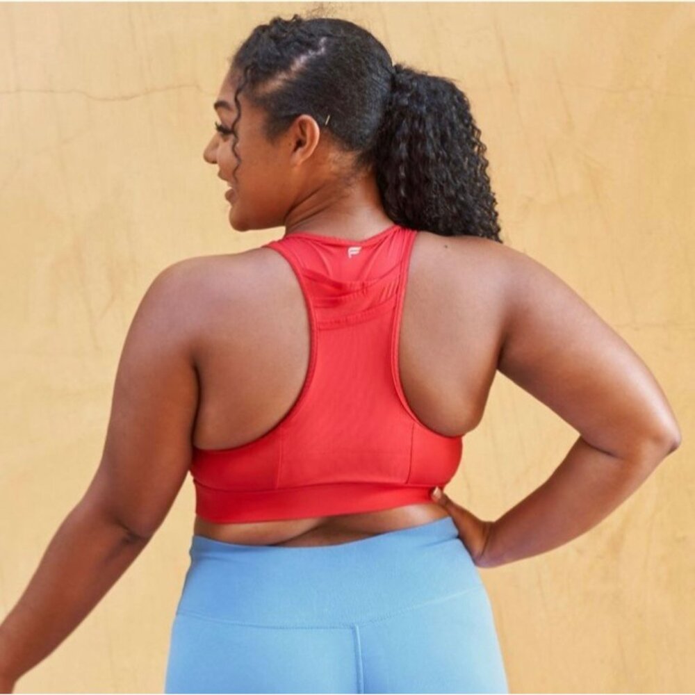 Fabletics Solid Red Trinity High-Impact Women's A… - image 2